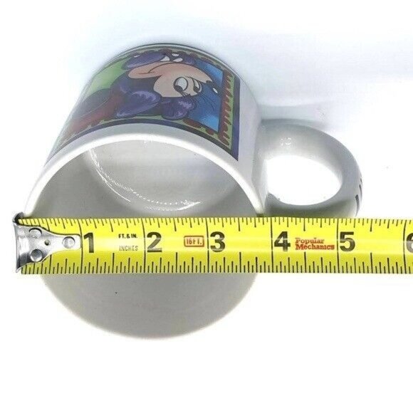 Disney World Minnie Mouse Mug White 4" Bashful Shy Purple Dress Bow Round - Picture 11 of 11